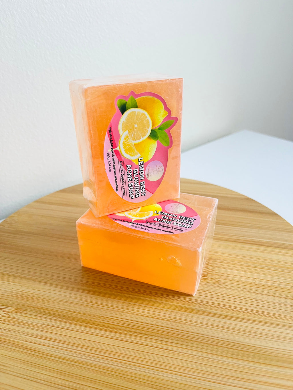 Natural organic lemon soap