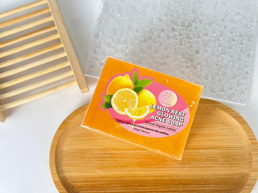 Natural organic lemon soap