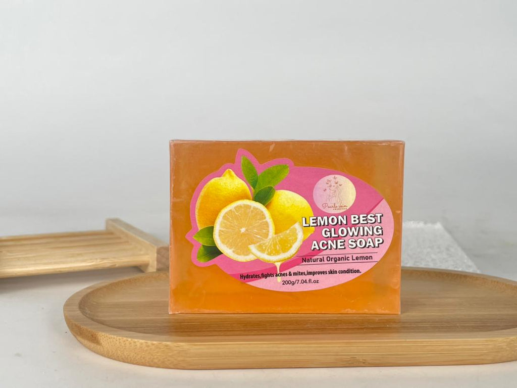 Natural organic lemon soap