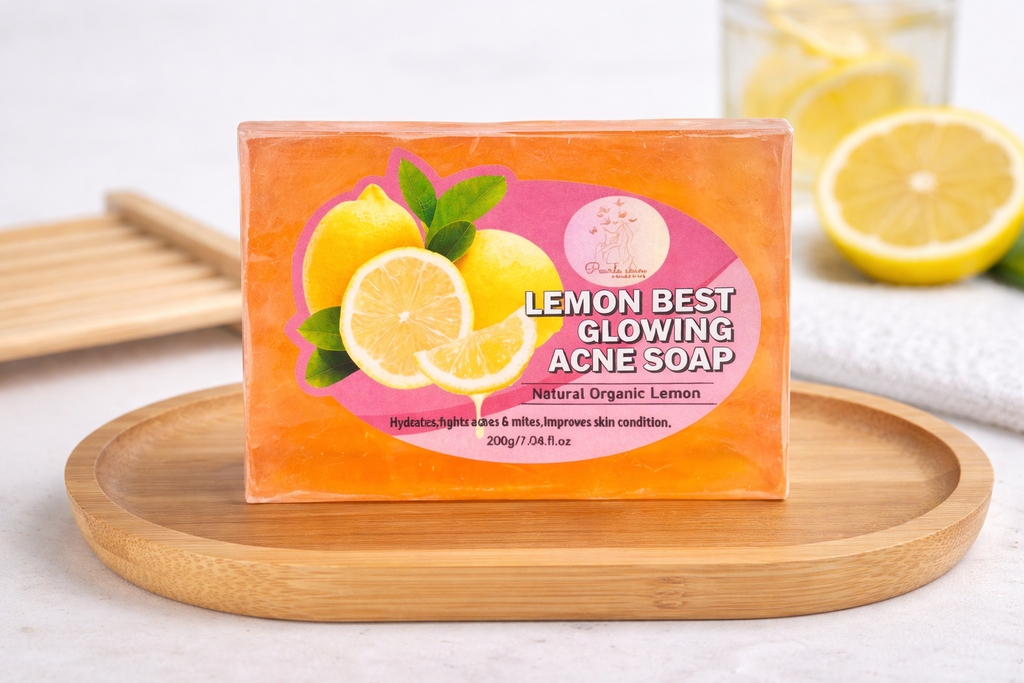 Natural organic lemon soap